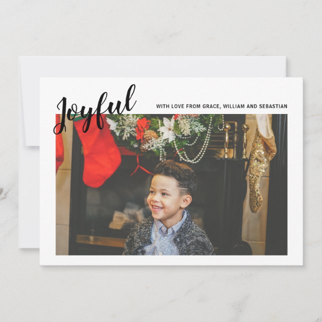 Joyeux Noël Joyful Modèle photo (Noir) (Devant)