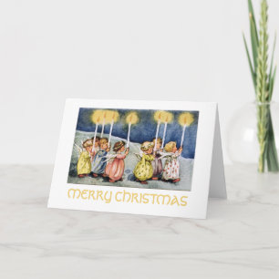 Joyeux Noël Little Angels Carte de voeux