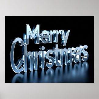Joyeux Noël Luxe Typographie Affiche Papier H43