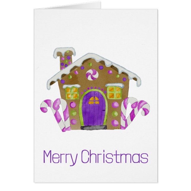 Joyeux Noël Maison en pain d'épices (Devant)