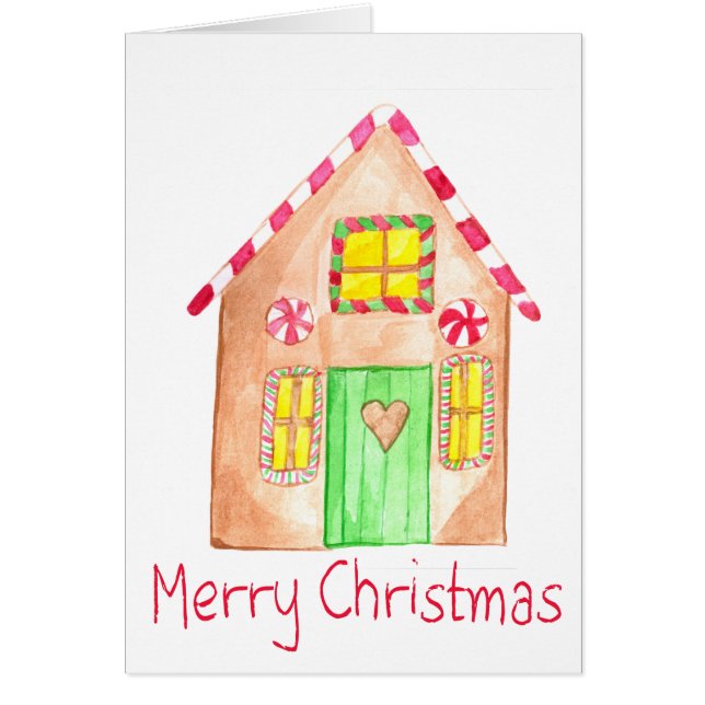 Joyeux Noël Maison en pain d'épices (Devant)
