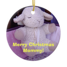 Joyeux Noël Maman ! ornements Je T'Aime Agneau