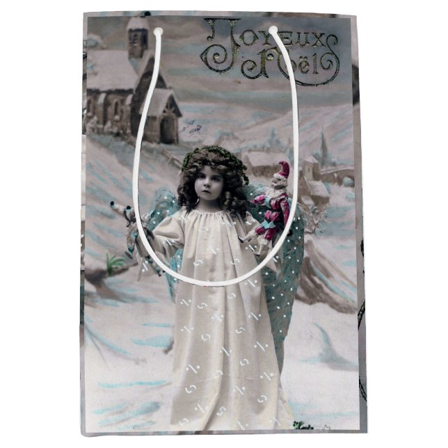 Joyeux Noel  Medium Gift Bag (Front)