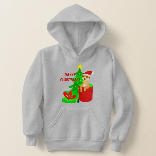 joyeux noël meerkat père Noël drôle (Poser)