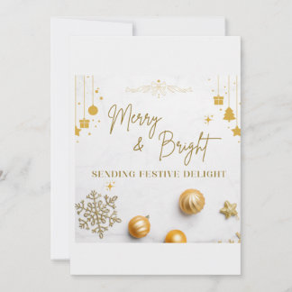 Joyeux Noël ! Modèle de carte de vœux