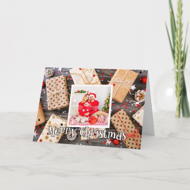 Joyeux Noël Modèle photo de vacances Retro (Devant)