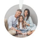 Joyeux Noël moderne Script Photo de famille person