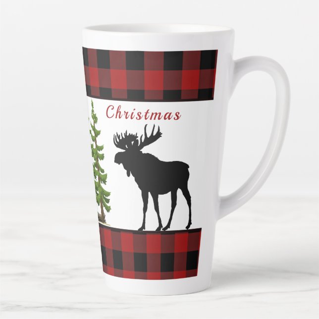 Joyeux Noël Moose Latte Mug (Droite)