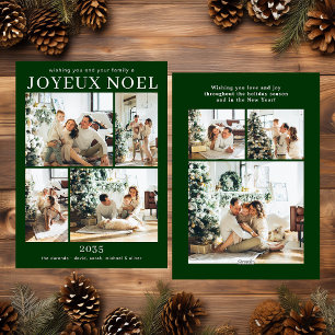Joyeux Noel Multi Photo Holiday Card