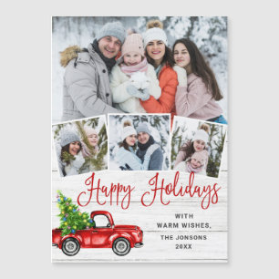 Joyeux Noël Noël 4 PHOTO Carte magnétique