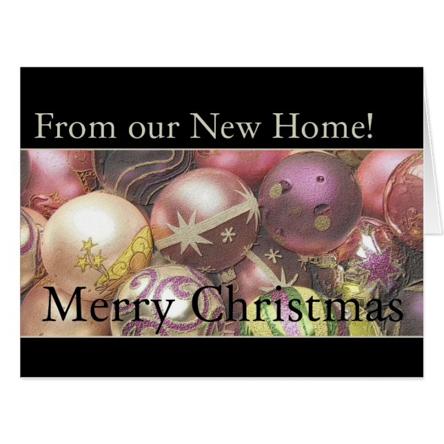 Joyeux Noël - Nouvelle carte de Noël d'adresse (Devant horizontal)