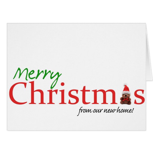 Joyeux Noël - Nouvelle carte de Noël d'adresse (Devant horizontal)