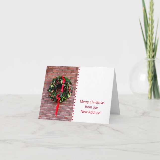Joyeux Noël - Nouvelle carte de Noël d'adresse (Devant)