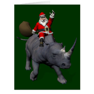 Joyeux Noël On Rhino Rhinoceros