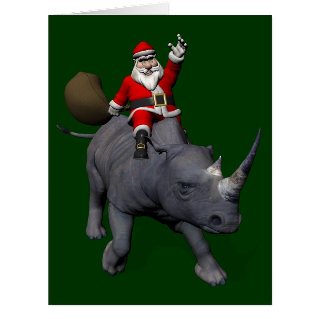 Joyeux Noël On Rhino Rhinoceros (Devant)