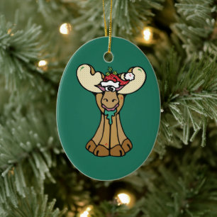 Joyeux Noël ornement d'orignal