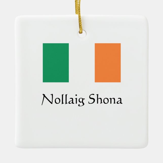 Joyeux Noël Ornement irlandais (Devant)