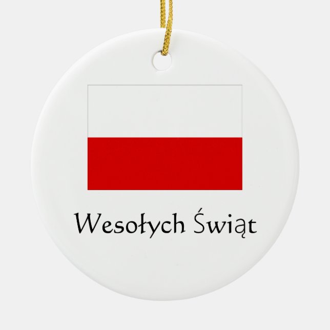 Joyeux Noël Ornement polonais (Devant)