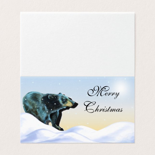 Joyeux Noël - Ours noir dans la neige (Outside Unfolded)