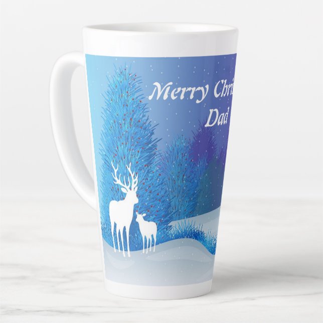 Joyeux Noël Papa Latte Mug (Angle gauche)