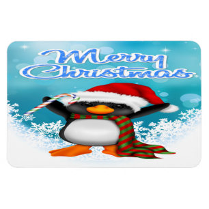Joyeux Noël Penguin Flex Magnets