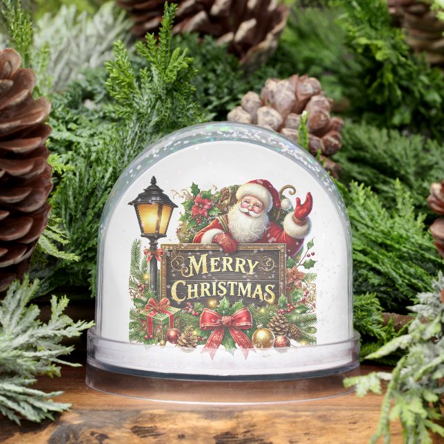 Joyeux Noël Père Noël ajouter le nom du message an (Hiver)