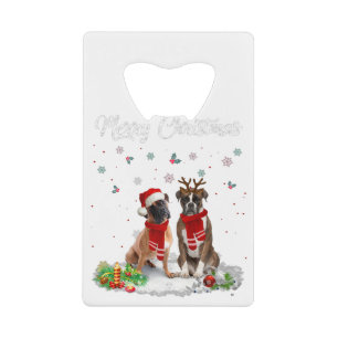 Joyeux Noël Père Noël Boxer Dog Gift Xmas