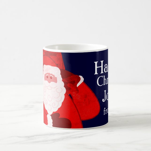 Joyeux Noël Père Noël rouge / bleu garçons mug (Centre)