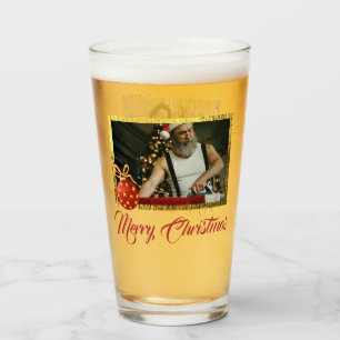 Joyeux Noël personnalisé verre à pinte