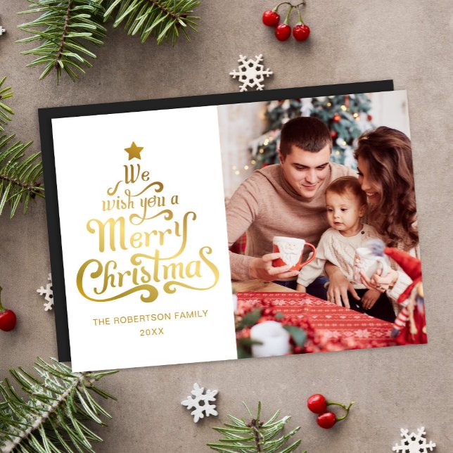 Joyeux Noël Photo moderne Carte de jour férié magn (Créateur téléchargé)