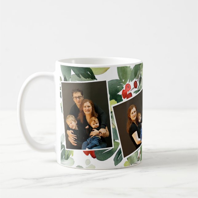 Joyeux Noël Photo Mug (Gauche)