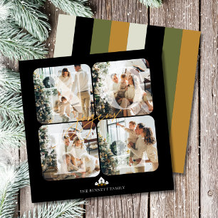 Joyeux Noel Photo Square Christmas Card