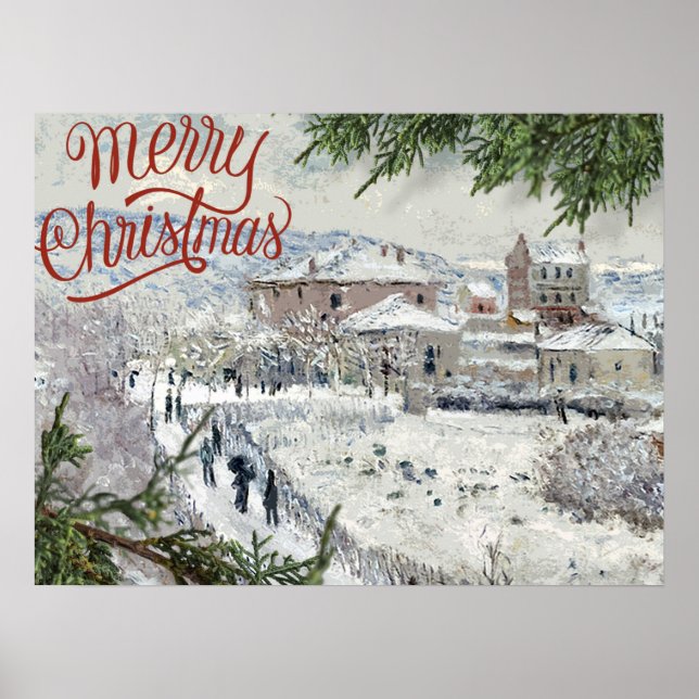 Joyeux Noël. Poster Claude Monet (Devant)