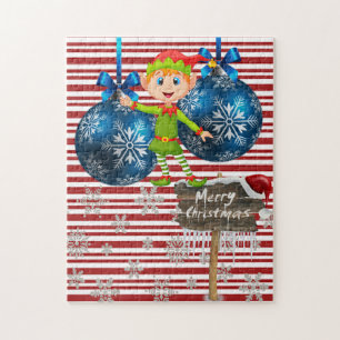 Joyeux Noël Puzzle Elf