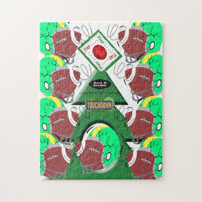 Joyeux Noël Puzzle Football de Noël (Vertical)