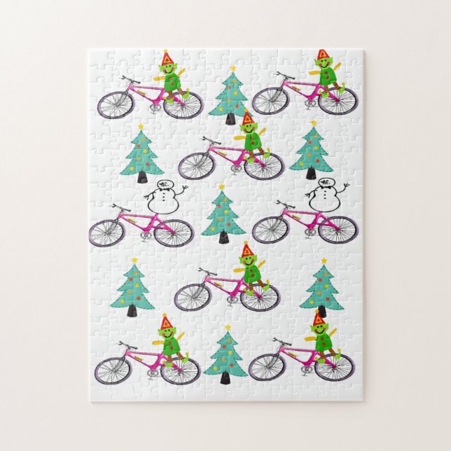 Joyeux Noël Puzzle Noël Snowman Elf (Vertical)