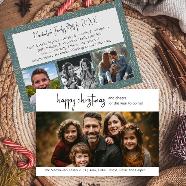 Joyeux Noël quatre Carte photo (Créateur téléchargé)