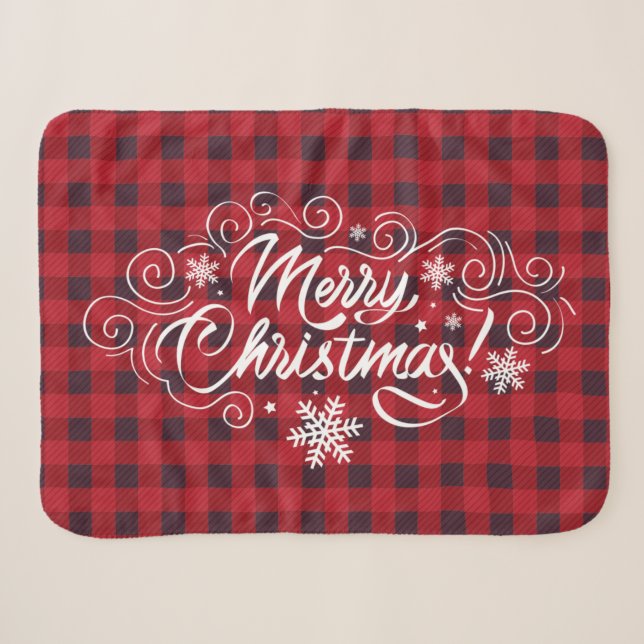 Joyeux Noël Red Buffalo Plaid (Devant (Horizontal))