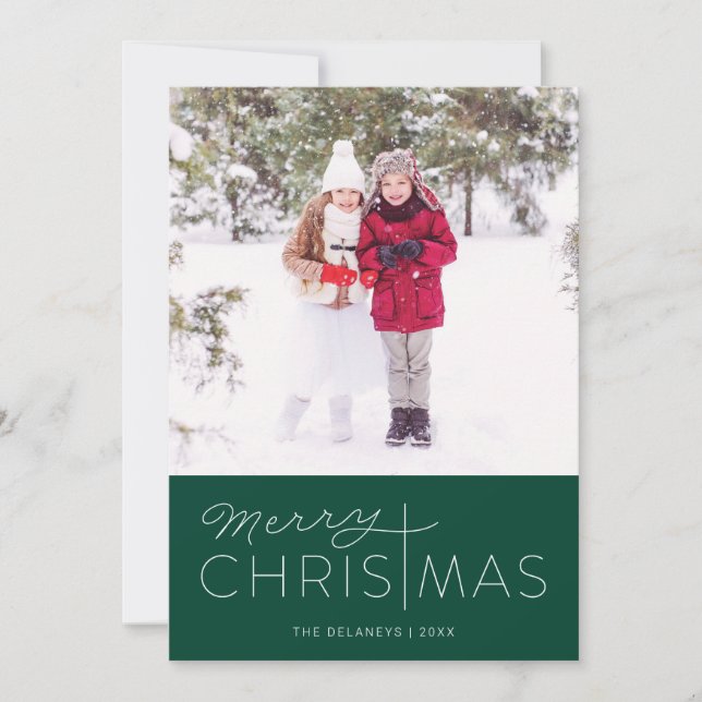 Joyeux Noël religieux Cartes photos de vacances (Devant)