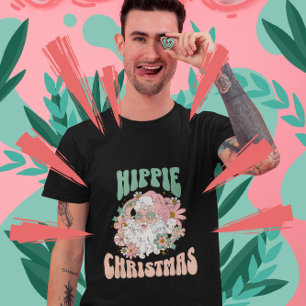 Joyeux Noël rétro 60s Hippie T-shirt Super