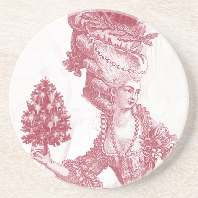 Joyeux Noel (rouge) Coaster (Front)