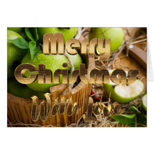 Joyeux Noël Rustique Pique-nique Pommes Panier de