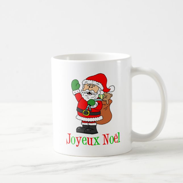 Joyeux Noel Santa French Christmas Mug (Right)