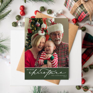 Joyeux Noël Script Carte de Noël de famille