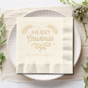 Joyeux Noël Script Entreprise Nom personnalisé