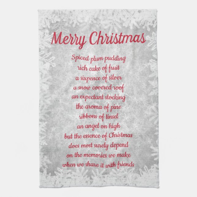 Joyeux Noël Serviettes de cuisine (Vertical)