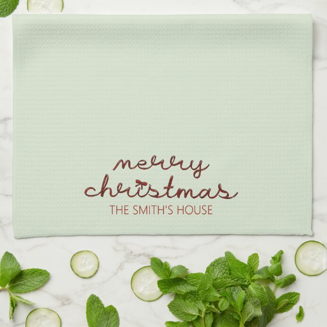 Joyeux Noël Serviettes de cuisine (Plié)