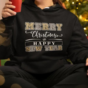 Joyeux Noël Silver Gold Joyeux Sweat - shirt à cap