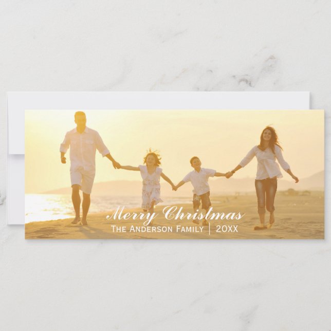 Joyeux Noël simple - Carte de Noël 4x8 (Devant)