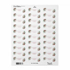 Joyeux Noël Simple Floral Adresse de retour